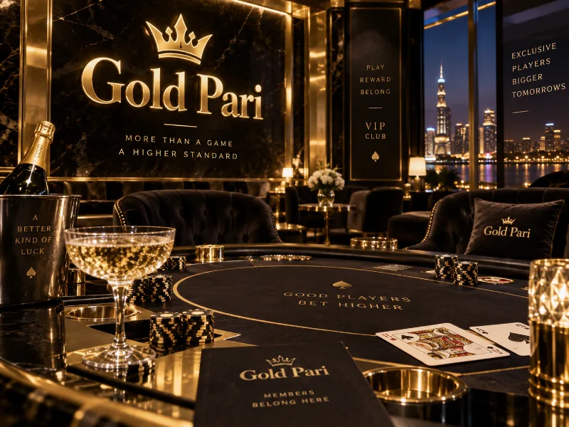 Casino games and promotional information at Gold Pari